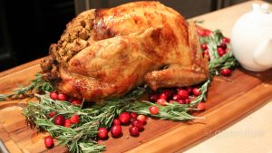 PC Butter-Infused Seasoned Young Turkey with Two Stuffings